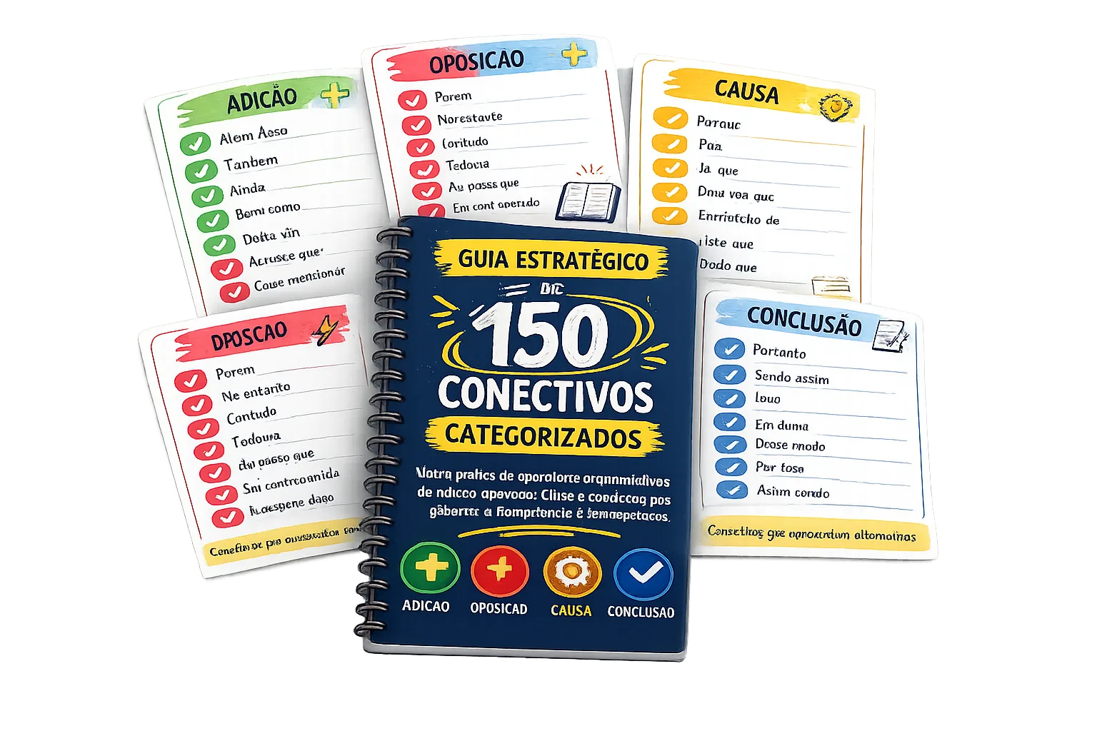 Guia Estratégico de 150 Conectivos Categorizados